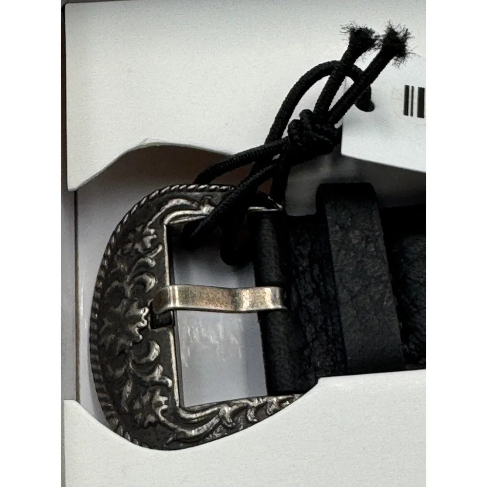 Wrangler Smartwatch WRZ20L-111PB Black Leather Western Engraved Buckle New